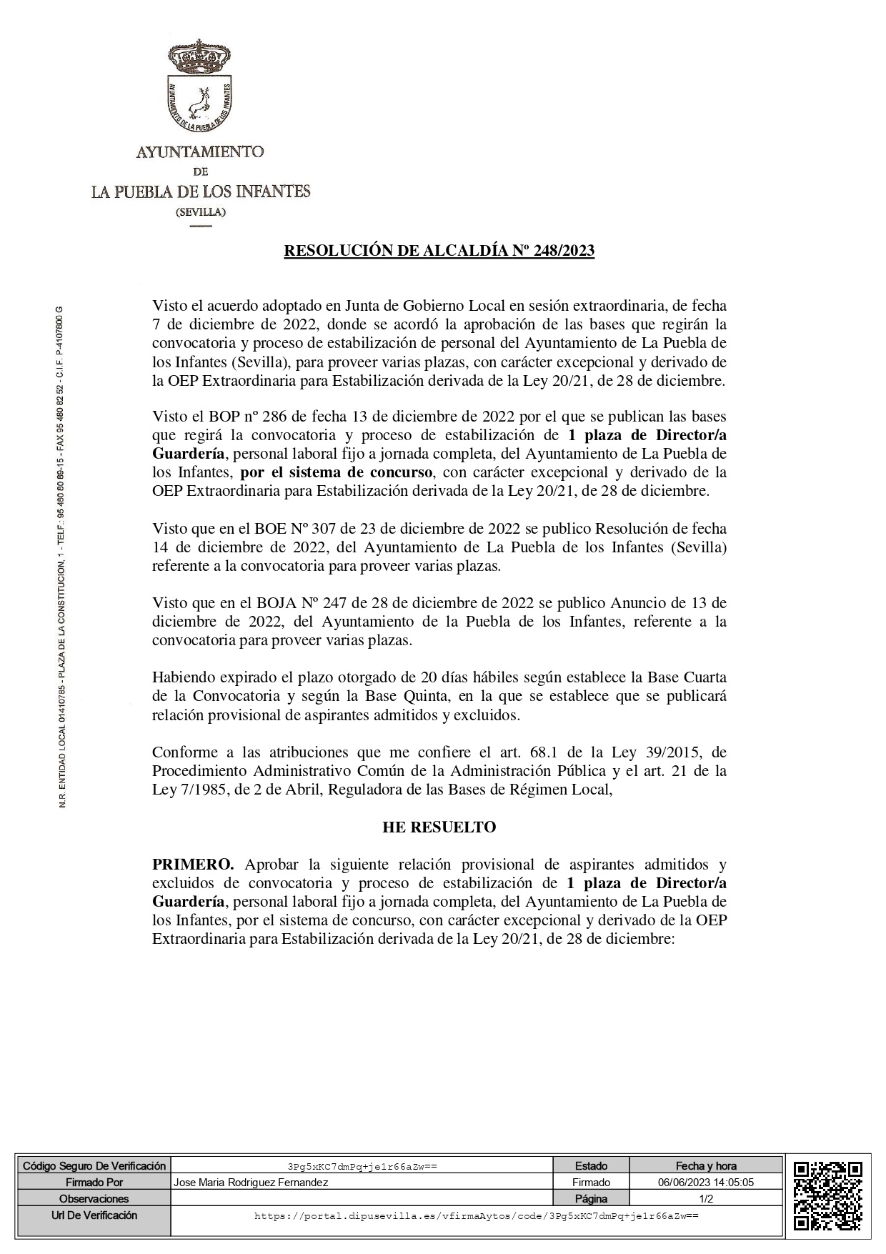 Resolución 248-2023 Lista provisional Admitidos Directora Guardería F_page-0001
